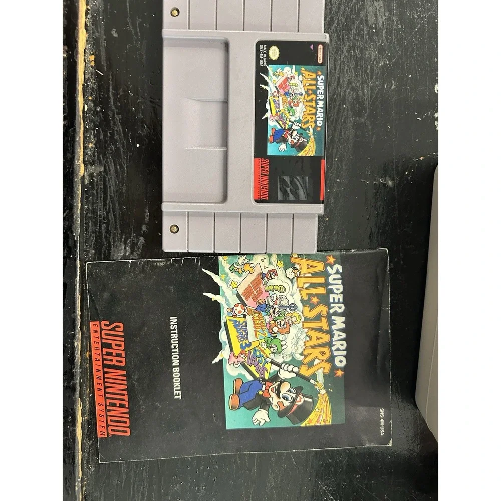 Super Mario All Stars SNES With Manual
